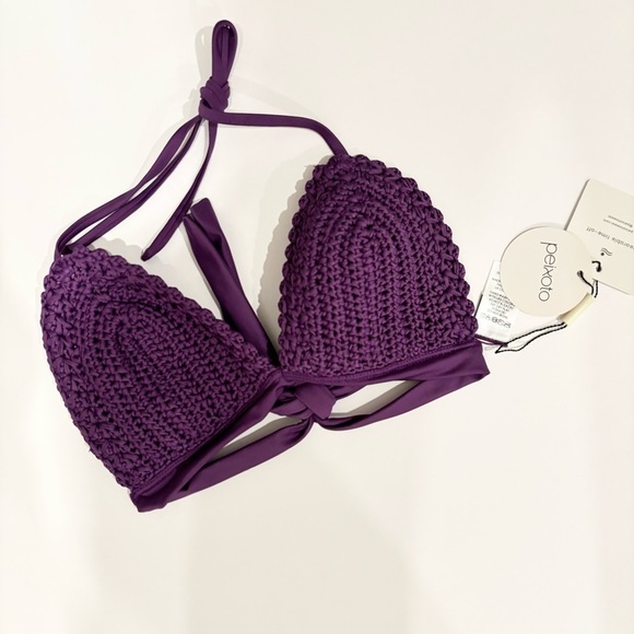 Anthropologie Peixoto Purple bikini top size Large - Picture 9 of 9